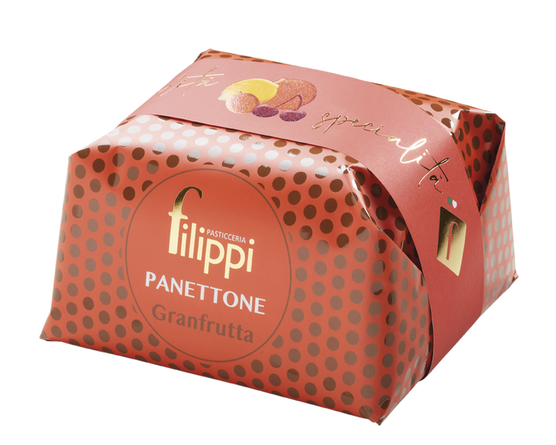Itališkas kalėdinis pyragas su daug įvairių cukruotų vaisių - Panettone Granfrutta